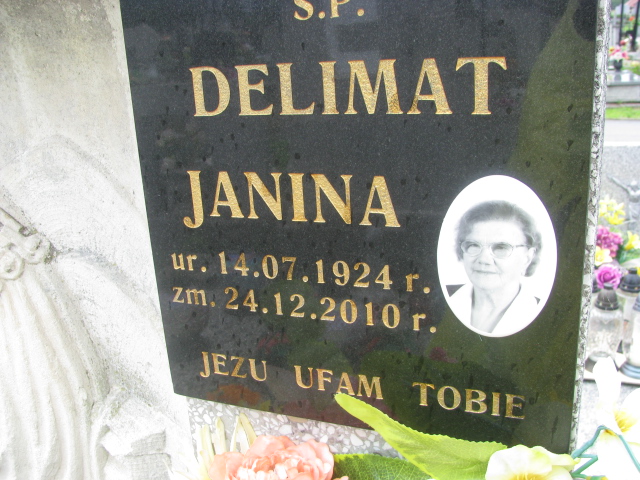 Janina Delimat 1924 Krościenko Wyżne - Grobonet - Wyszukiwarka osób pochowanych