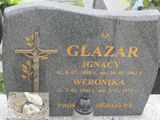 Weronika Glazar 1903 Krościenko Wyżne - Grobonet - Wyszukiwarka osób pochowanych